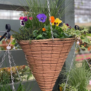 Winter Cone Hanging Baskets